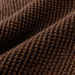 Ovelha Linen-Cotton Bedspread [Dark walnut]