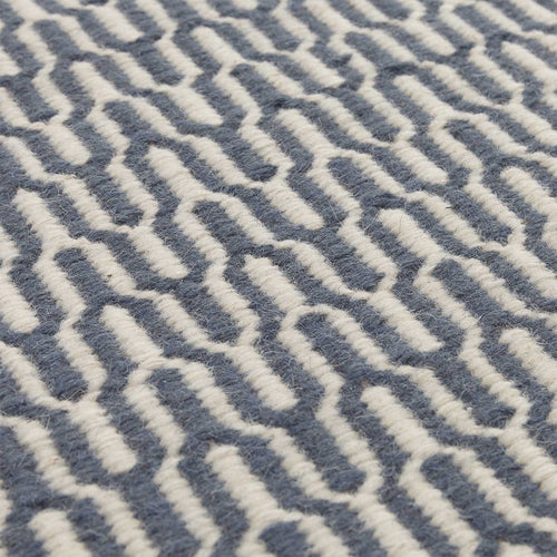 Overod Rug grey blue & off-white, 100% new wool | High quality homewares
