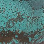 Ozar Windlight Candle Holder turquoise & black, 100% glass & 100% metal | High quality homewares