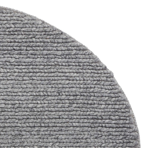 Palama Rug grey melange, 50% wool & 50% viscose