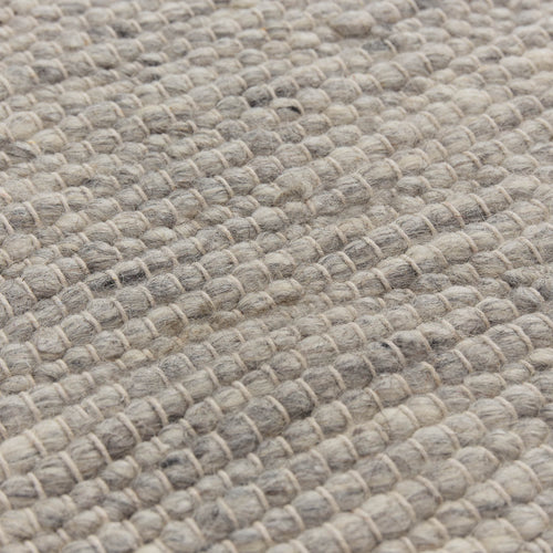Rug Palani Light grey melange, 100% Wool | URBANARA Cotton Rugs