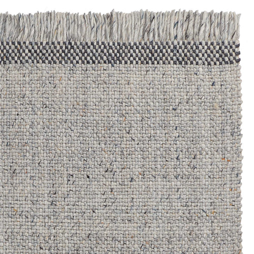 Palasi Rug grey melange & charcoal melange, 70% wool & 30% polyester