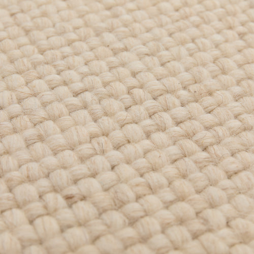 Rug Palasi Natural white melange, 70% Wool & 30% Polyester | URBANARA Wool Rugs