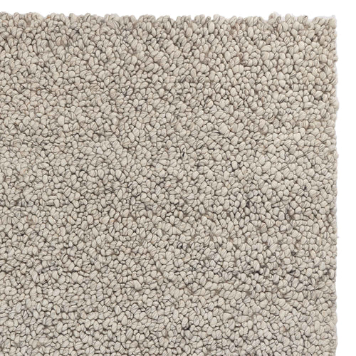 Panchu rug, silver grey & grey, 45% wool & 45% viscose & 10% cotton