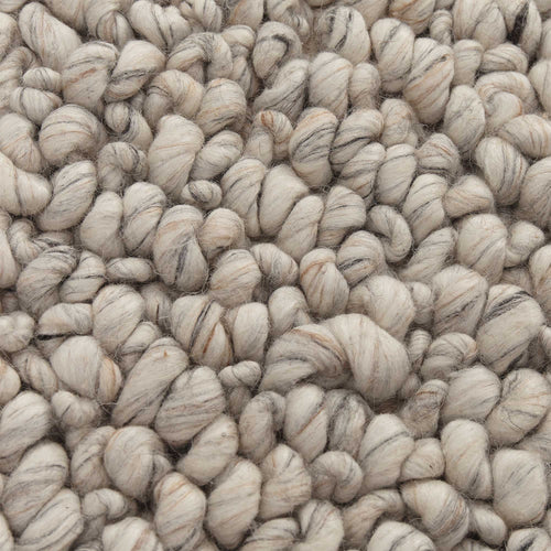 Panchu rug, silver grey & grey, 45% wool & 45% viscose & 10% cotton |High quality homewares