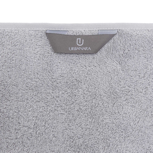 Penela Hand Towel light grey, 100% egyptian cotton | URBANARA cotton towels