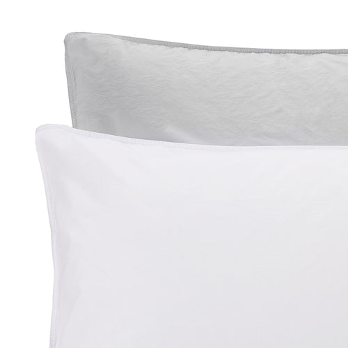 Peral Percale Bed Linen in white & grey | Home & Living inspiration | URBANARA