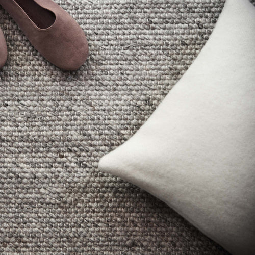 Miramar cushion cover, off-white, 100% lambswool | URBANARA cushion covers