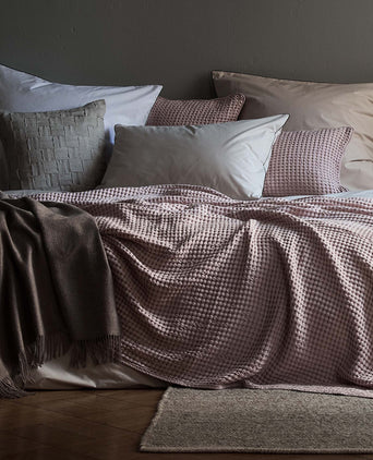 Vitero duvet cover, white & black, 100% combed cotton