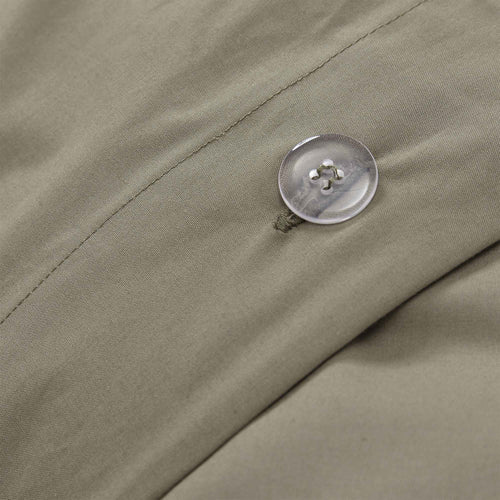 Perpignan Percale Bed Linen olive green, 100% combed cotton | High quality homewares