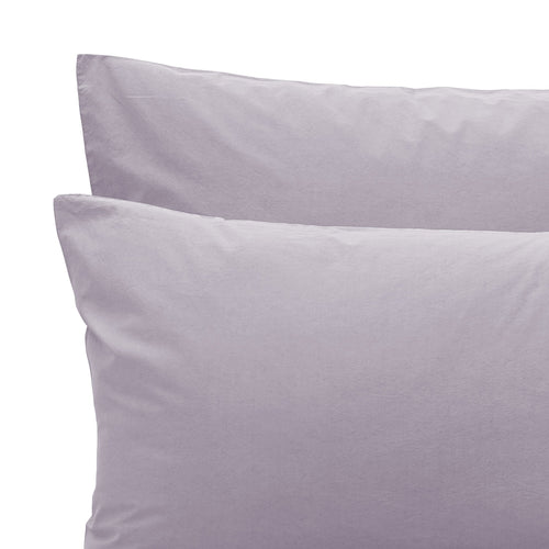 Perpignan Pillowcase pigeon blue, 100% cotton | URBANARA percale bedding