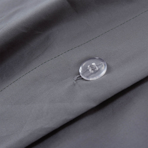Perpignan Pillowcase grey, 100% combed cotton | High quality homewares