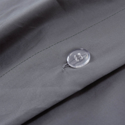 Perpignan Percale Bed Linen grey, 100% combed cotton | High quality homewares