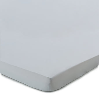 Perpignan Topper Fitted Sheet light grey, 100% combed cotton