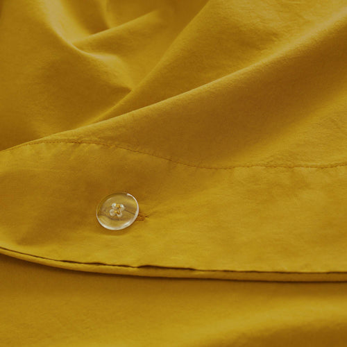 Perpignan Percale Bed Linen mustard, 100% combed cotton | High quality homewares
