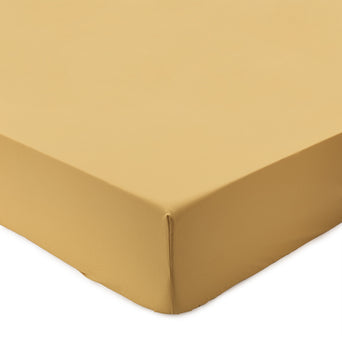 Perpignan Fitted Sheet mustard, 100% combed cotton