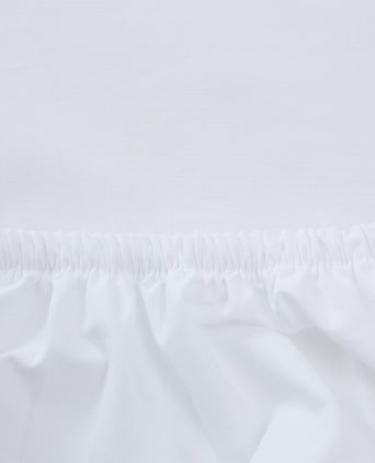 Perpignan Fitted Sheet white, 100% combed cotton