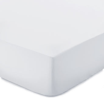 Perpignan Fitted Sheet white, 100% combed cotton