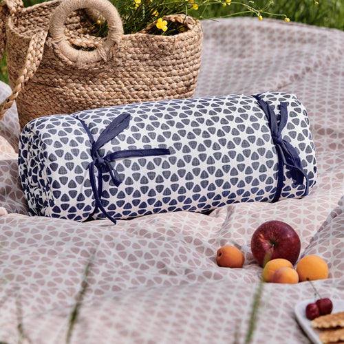 Saldanha Picnic Blanket in ultramarine & natural | Home & Living inspiration | URBANARA
