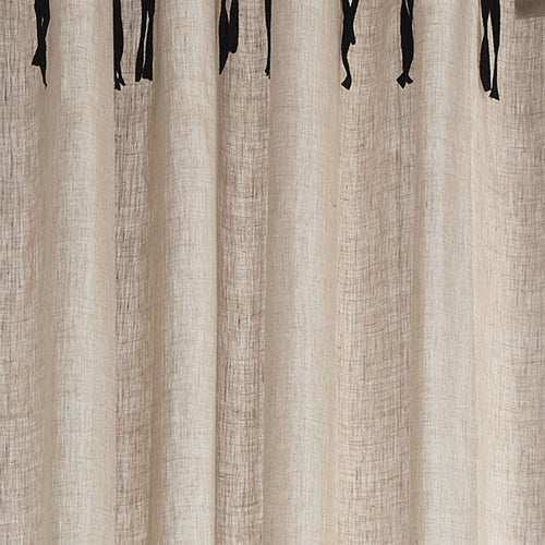 Rajula Curtain Set in natural & black | Home & Living inspiration | URBANARA