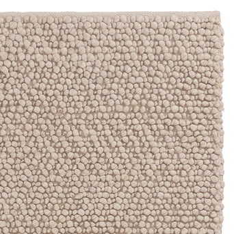 Ravi Mix Rug cream melange, 70% wool & 10% viscose & 20% cotton