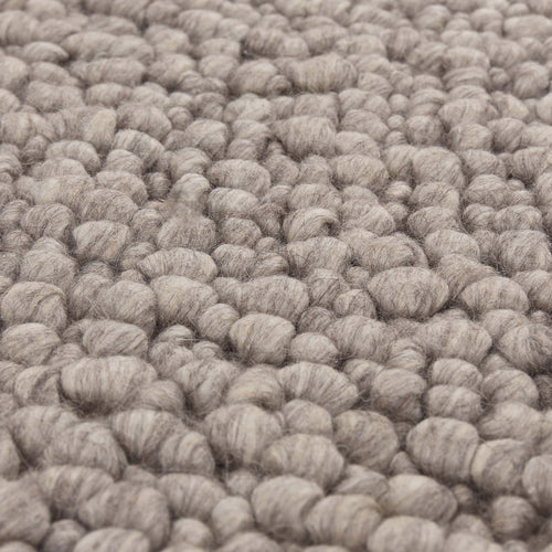 Ravi Mix Rug stone grey melange, 70% wool & 10% viscose & 20% cotton | High quality homewares