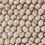 Ravi pouf, natural white, 70% new wool & 30% viscose |High quality homewares