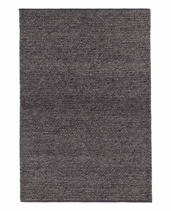 Ravi rug, charcoal melange, 70% new wool & 30% viscose