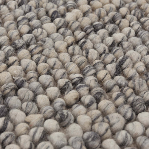 Ravi Rug off-white & grey, 60% wool & 20% viscose & 20% cotton | URBANARA wool rugs