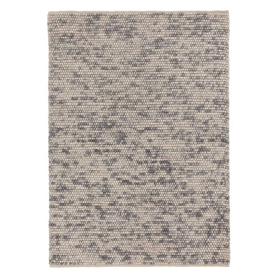 Ravi Wool Rug grey melange, 100% wool & 100% cotton | URBANARA wool rugs