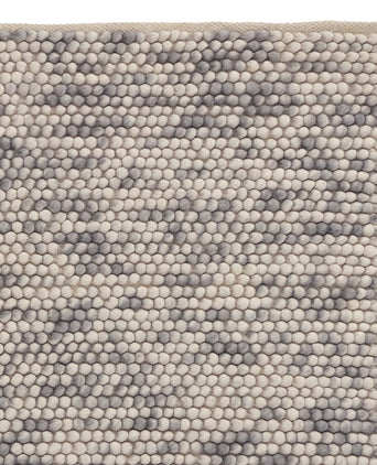 Ravi Wool Rug grey melange, 100% wool & 100% cotton | URBANARA wool rugs