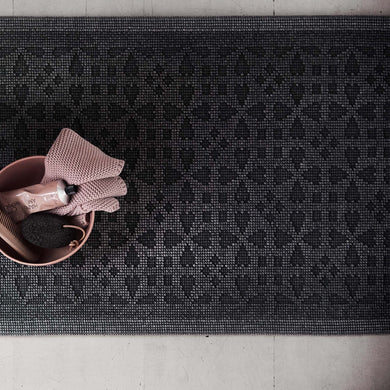 Qasita bath mat, charcoal, 100% cotton