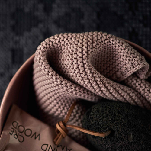 Safara Dishcloth Set powder pink, 100% cotton | High quality homewares