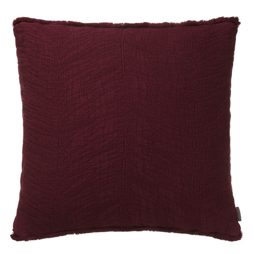 Ruivo cushion cover, bordeaux red, 100% cotton