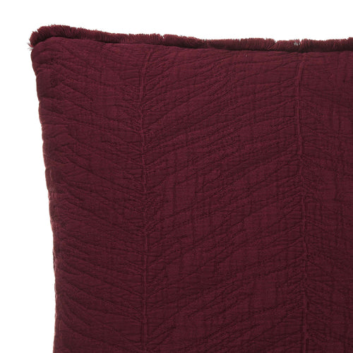 Ruivo cushion cover, bordeaux red, 100% cotton | URBANARA cushion covers