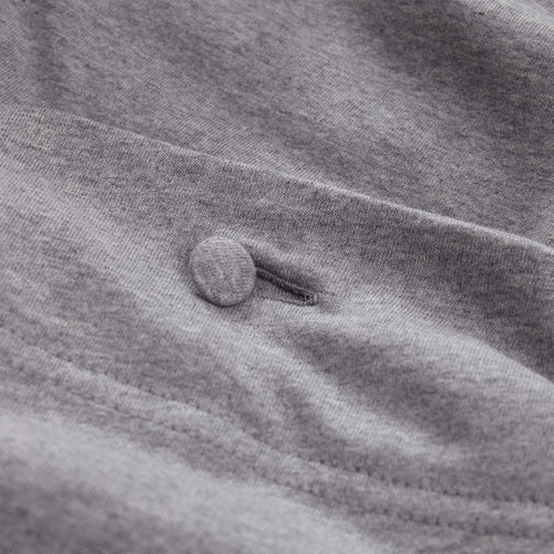 Sabugal pillowcase, light grey melange, 100% cotton | URBANARA jersey bedding
