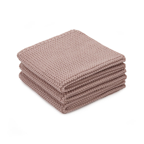 Safara Dishcloth Set powder pink, 100% cotton