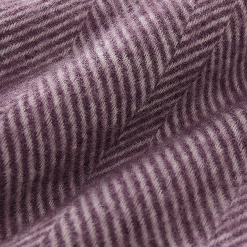 Salantai blanket in plum & cream, 100% new wool |Find the perfect wool blankets