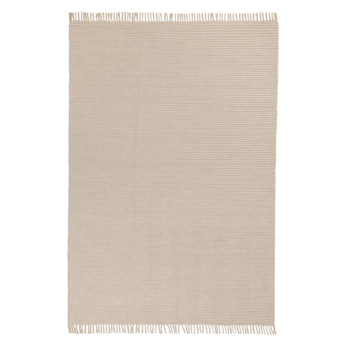 Salasar rug, natural white, 100% cotton | URBANARA cotton rugs