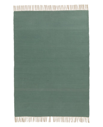 Salasar Cotton Rug [Green grey]
