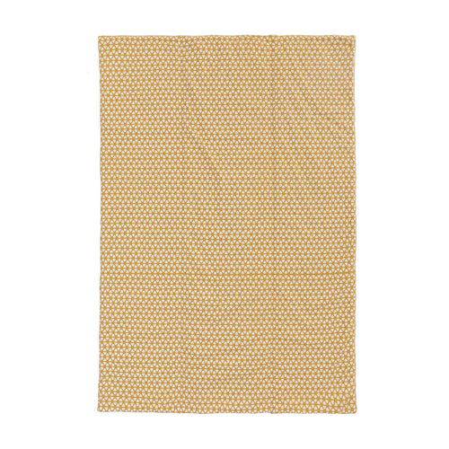 Saldanha Picnic Blanket mustard & stone grey & natural white, 100% cotton | URBANARA picnic blankets