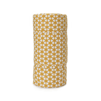 Saldanha Picnic Blanket mustard & stone grey & natural white, 100% cotton