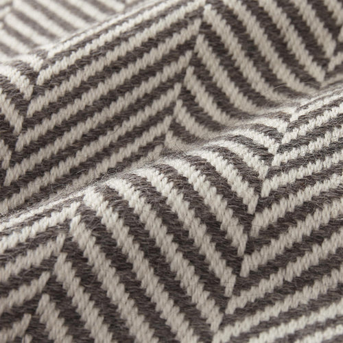 Salla blanket, grey & cream, 100% new wool | URBANARA wool blankets