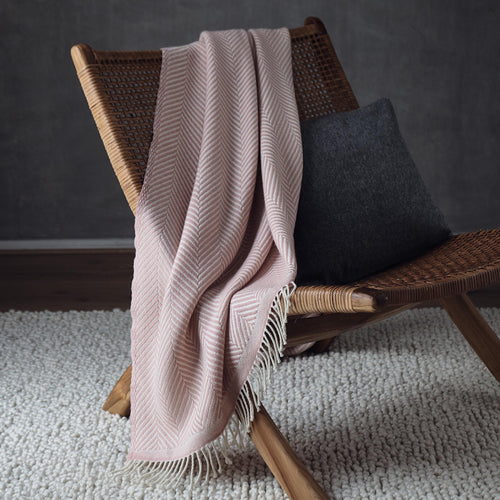Salla Wool Blanket in rouge & cream | Home & Living inspiration | URBANARA