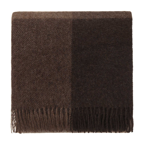 Salos Alpaca Blanket brown, 50% alpaca wool & 50% lambswool