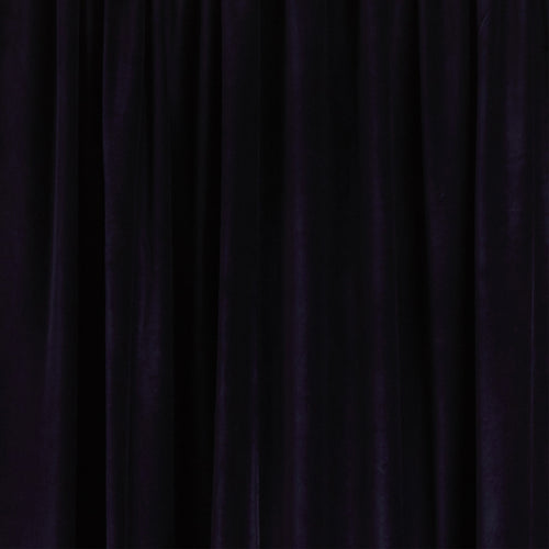 Samana Velvet Curtain dark blue, 100% cotton | URBANARA curtains
