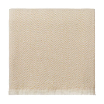 Sambro Cotton Blanket [Oat milk & Natural white]