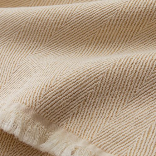 Sambro Cotton Blanket [Oat milk & Natural white]