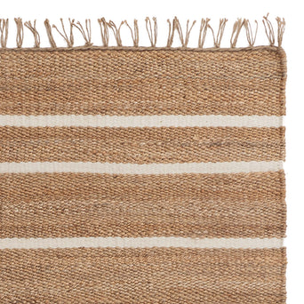 Sankra Hemp Runner natural & ivory, 90% hemp & 10% wool