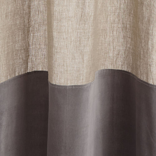 Saveli Curtain natural & grey, 100% linen | Find the perfect curtains